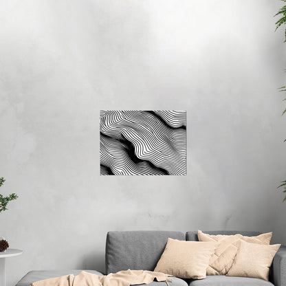 Elevate any space with sophisticated, intricate black and white wall art - Elegance Enigma