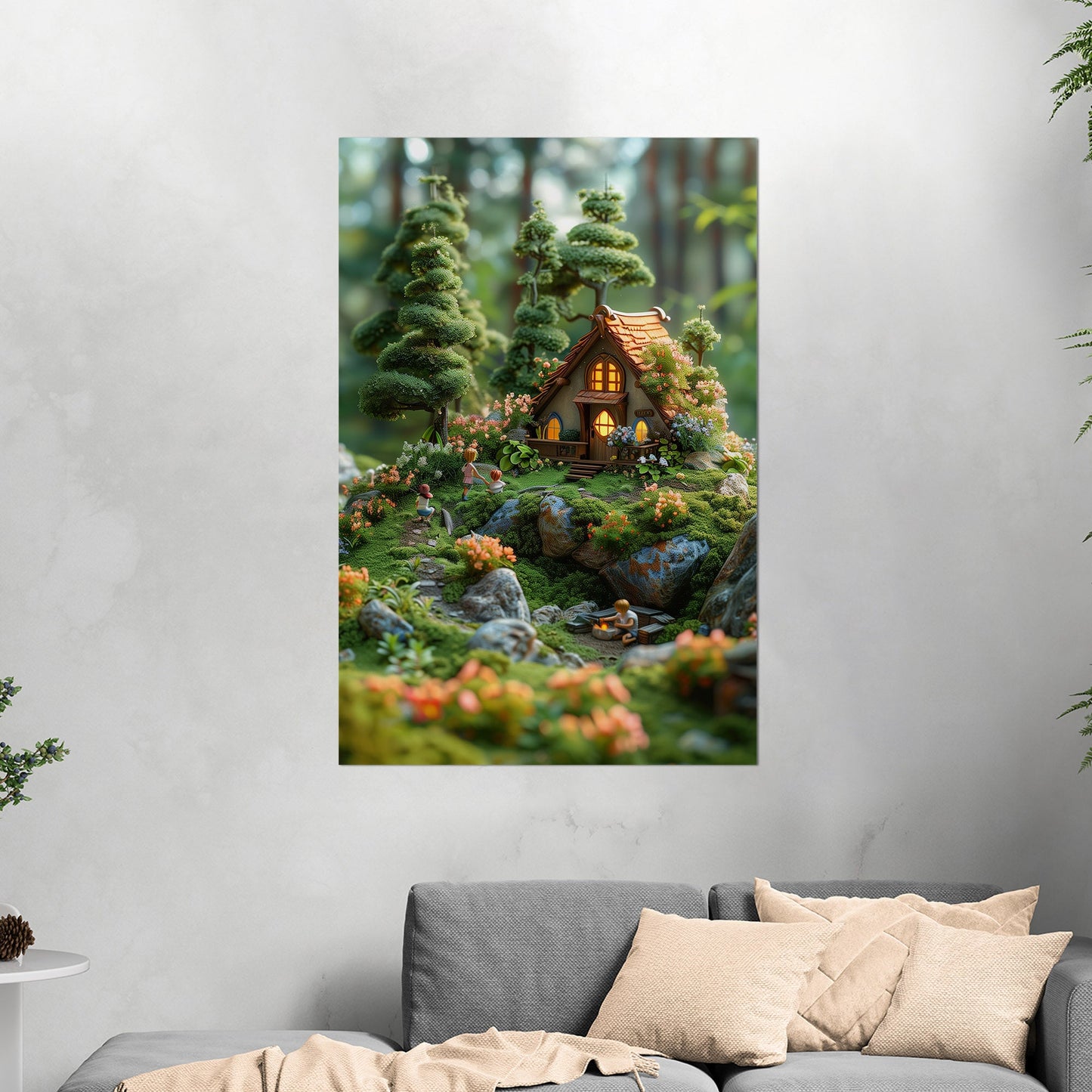 Enchanted Forest cottage 3D render - Dreamscape Woods