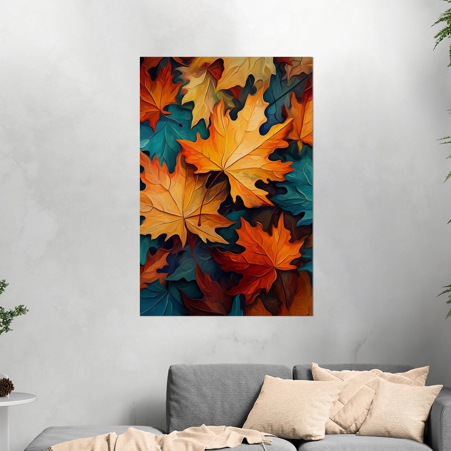 Painting of Autumn Leaves - Vivid Autumn Luminance