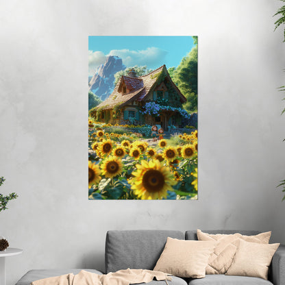 Enchanting fairytale scene wall art - Dreamland Wonder