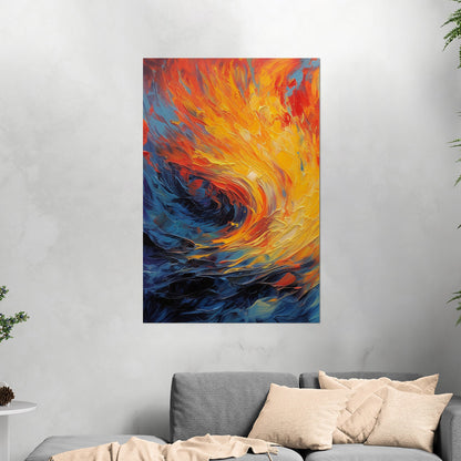 Fiery abstract art with vibrant flames - Inferno Revived