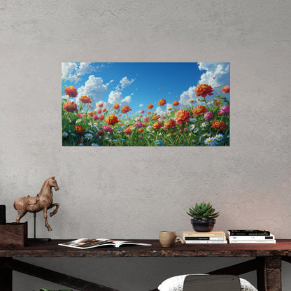 Vibrant, nature-inspired wall art - Enlivening Spring Garden