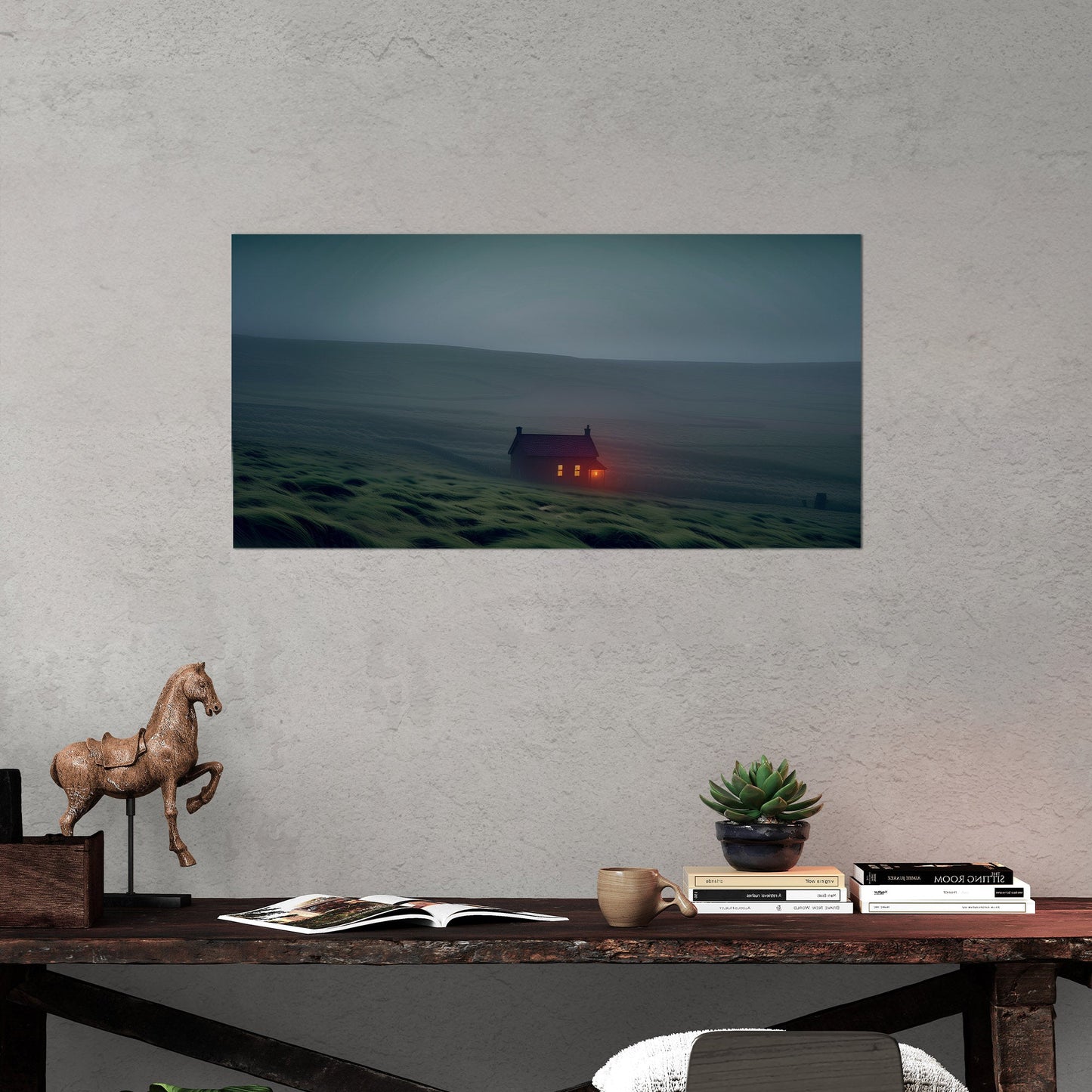 Brighten up your living room with a striking nocturnal scene - Enigmatic Glow