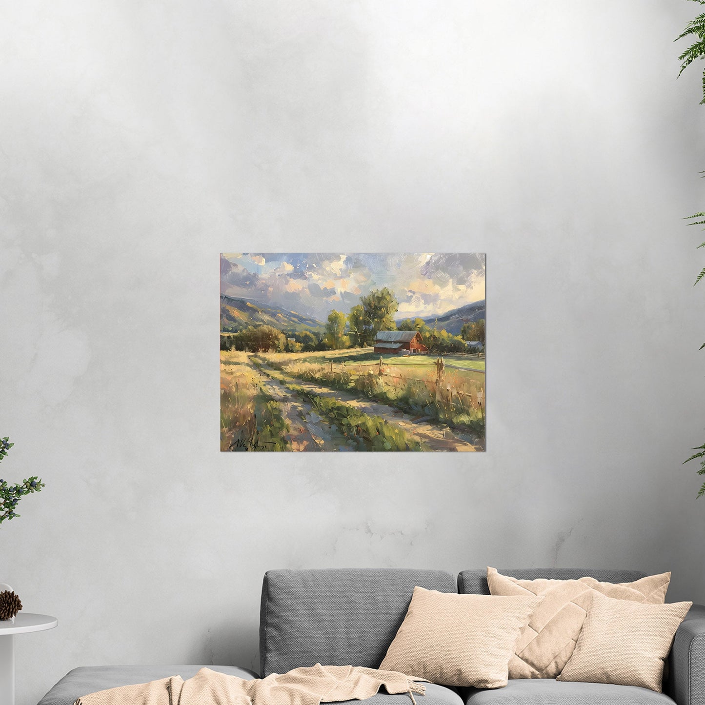 Landscape oil painting - Exquisite Elegance