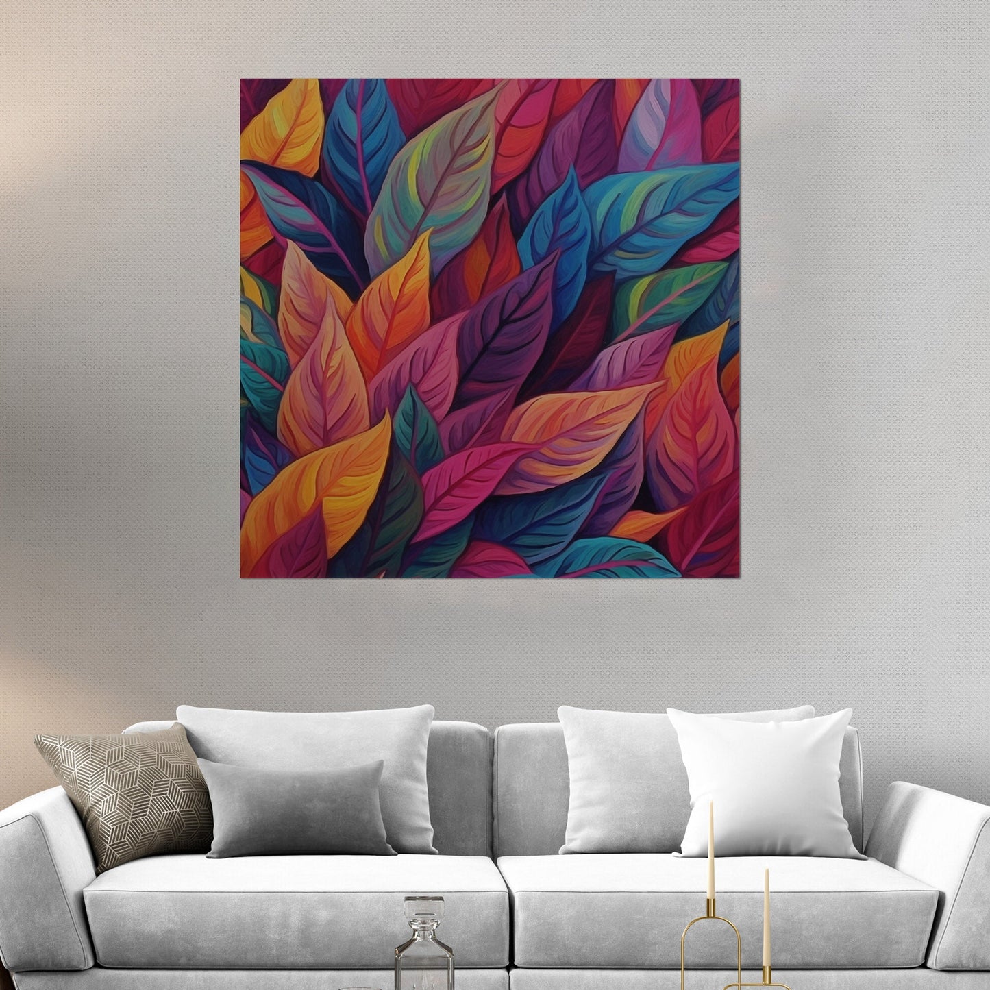 Painting of Autumn Leaves - Vivid Autumn Palette