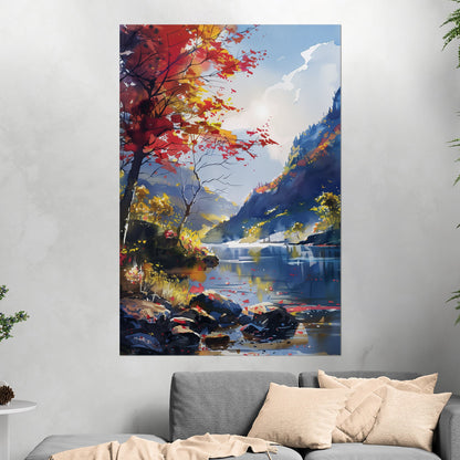 Vibrant landscape painting - Depth of Nature