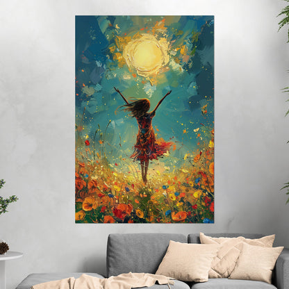 Vibrant, uplifting, energetic art for a lively Living Room - Joyful Dance