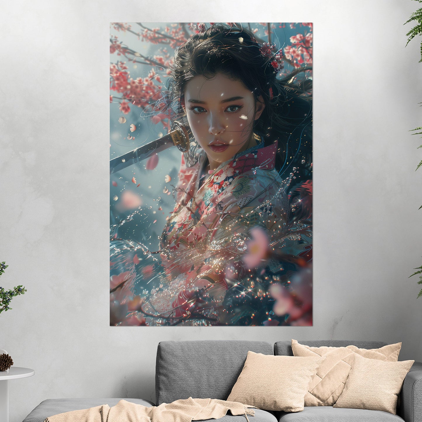 Figurative Portrait - Enchanted Sakura Garden