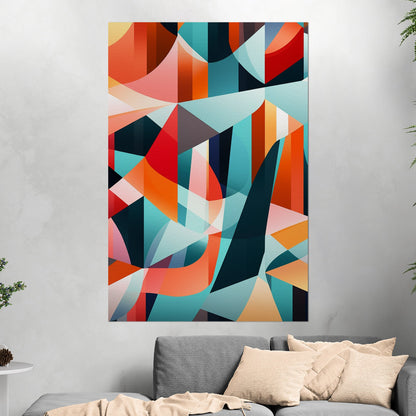 Bold geometric abstract wall art - Harmony in Motion