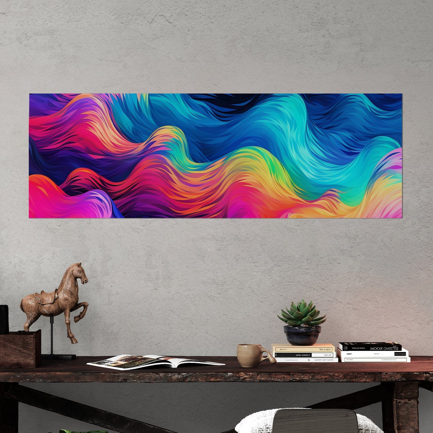 Abstract, vibrant wall art for modern spaces - Electric Dreams