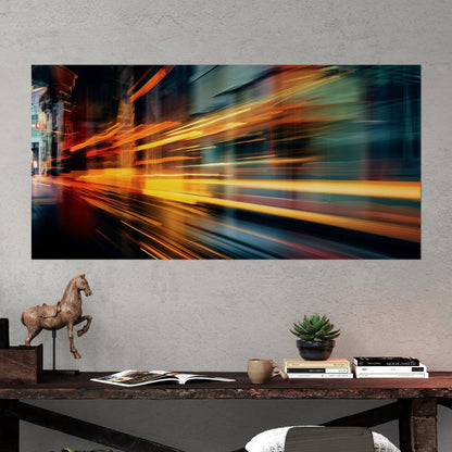 Dynamic motion blur of City Traffic - Enlivened Elegance