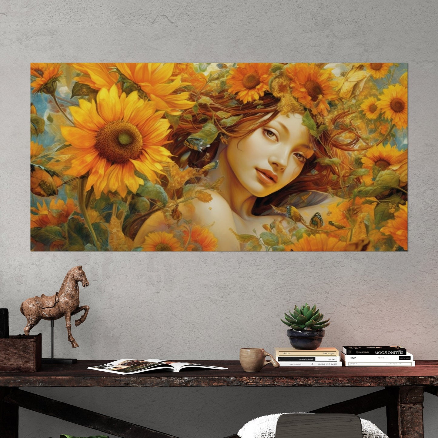 Captivating, elegant, intricate sunflower - Radiant Elegance -