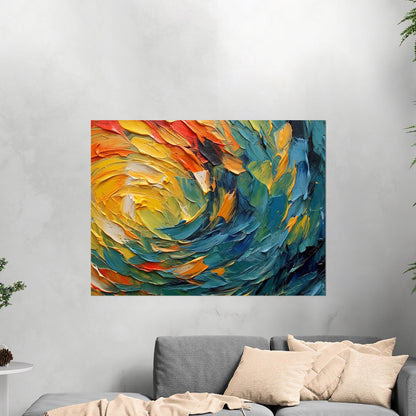 Artwork capturing essence of oil painting strokes - Whispering Echoes of Artistic Expression