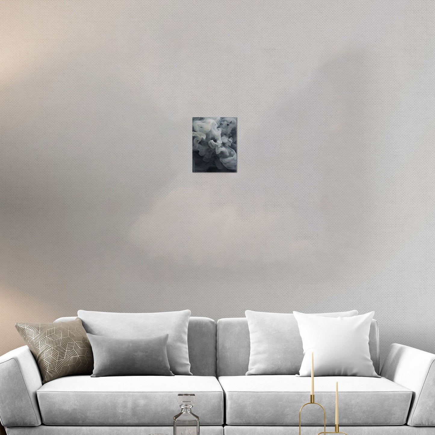 Photorealist Smoke in Grey and White - Ethereal Euphoria