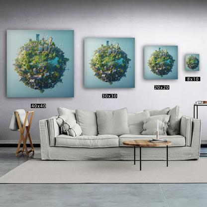 Enhance any room with Earth's view - Ethereal Exploration