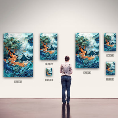 Elevate your space with this sophisticated 3D art - Enchanting Dreamscapes