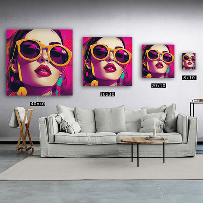 Pop Art Inspired Modern Render Portrait of a Woman - Power Pop: Bold Comic Chic Art