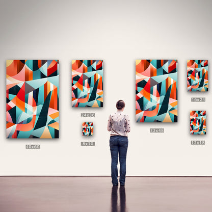 Bold geometric abstract wall art - Harmony in Motion