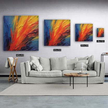 Vibrant oil pastel strokes, artistic textures, expressive abstract - Captivating Creativity