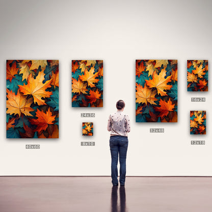 Painting of Autumn Leaves - Vivid Autumn Luminance