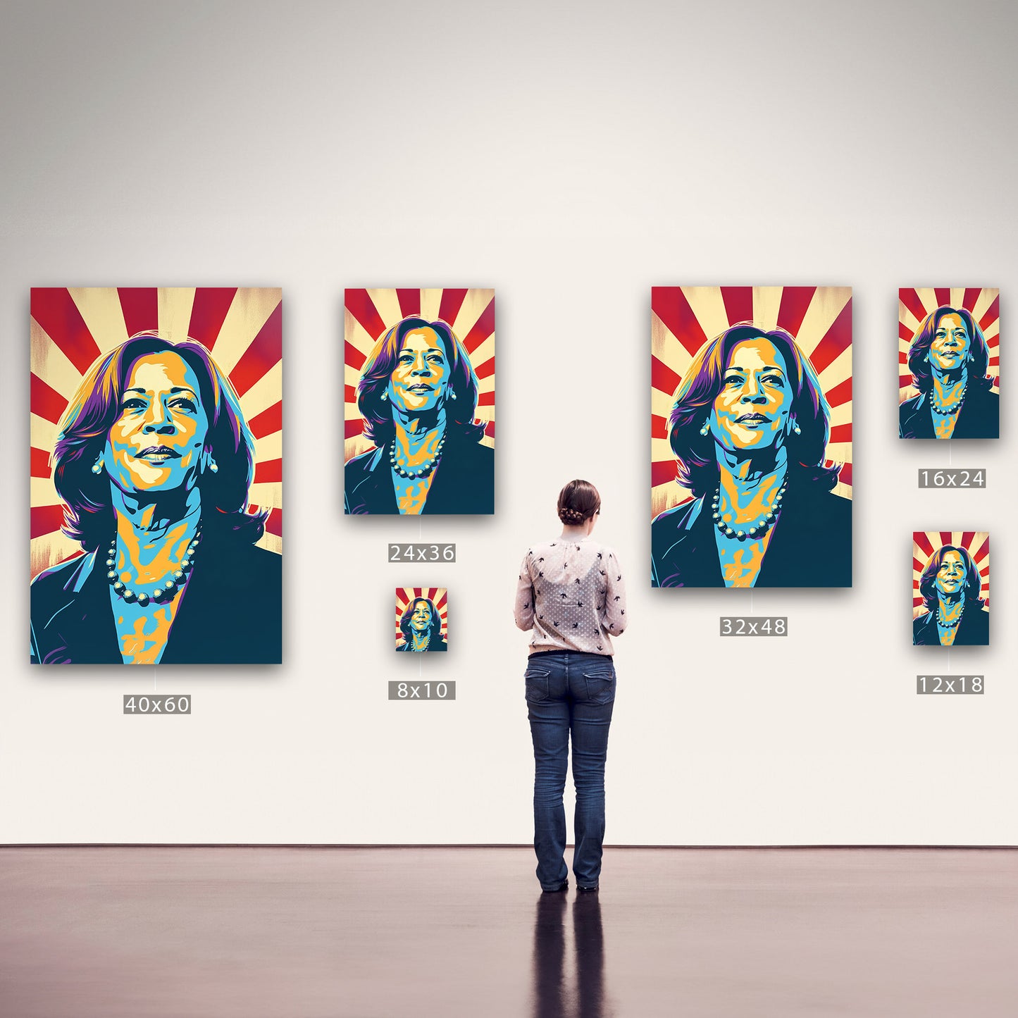 Kamala Harris - Regal Revolution in the Style of Obama Hope Poster