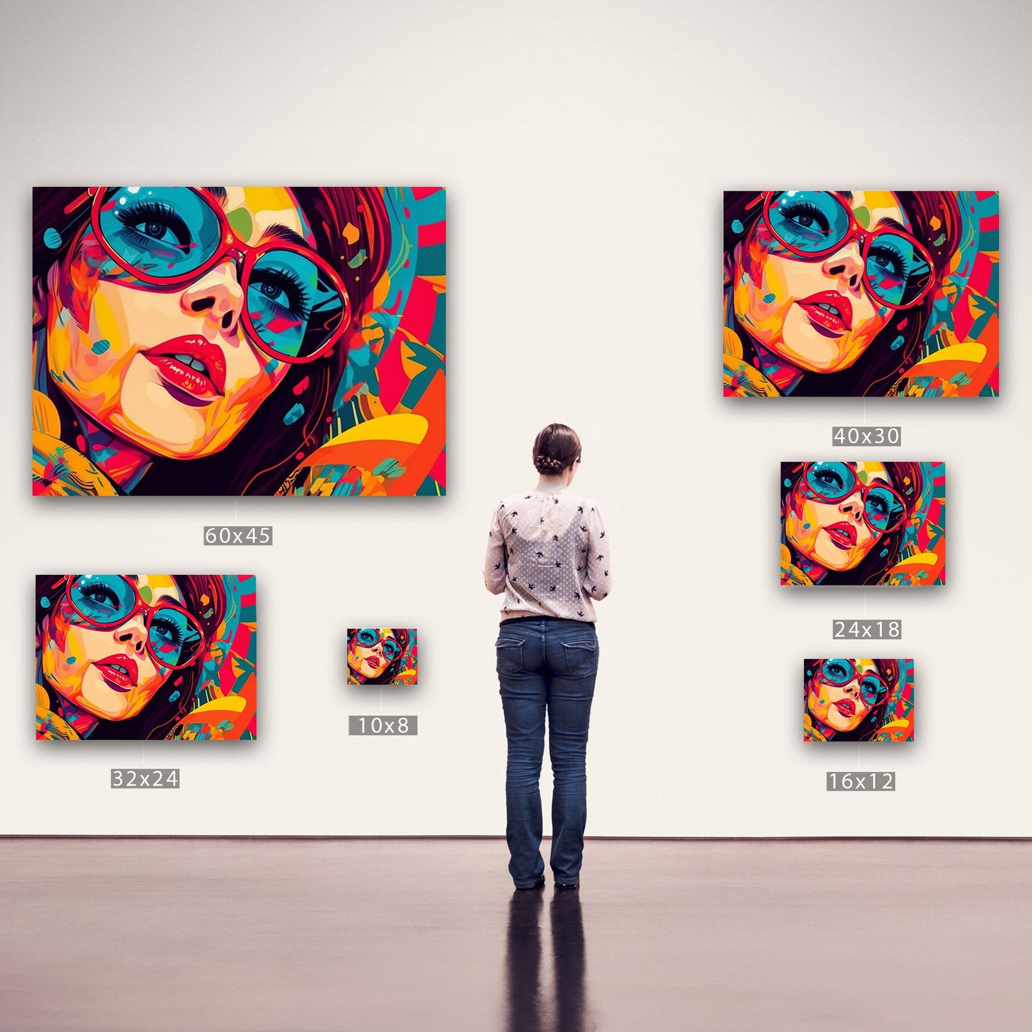 Pop Art Inspired Portrait of a Woman - Pop Culture Explosion