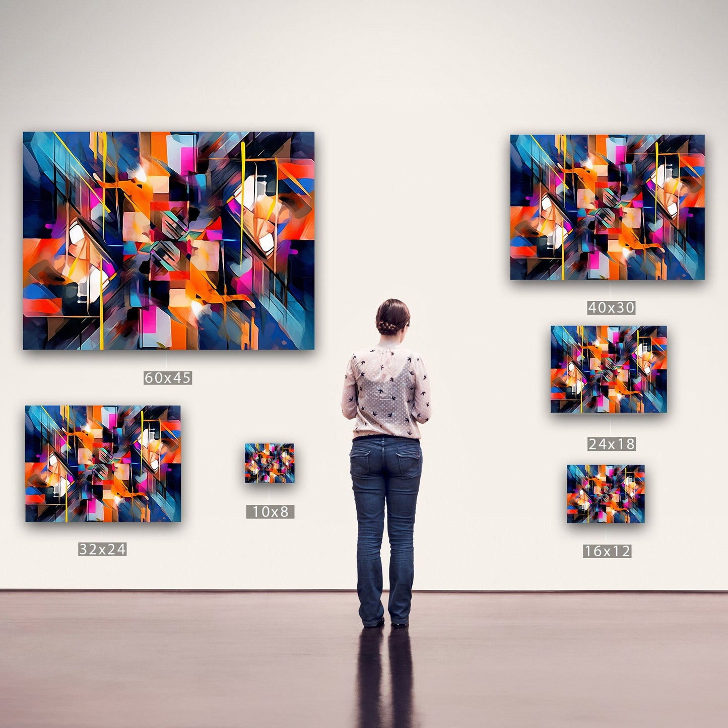 Bold abstract art piece - Vivid Spectrum