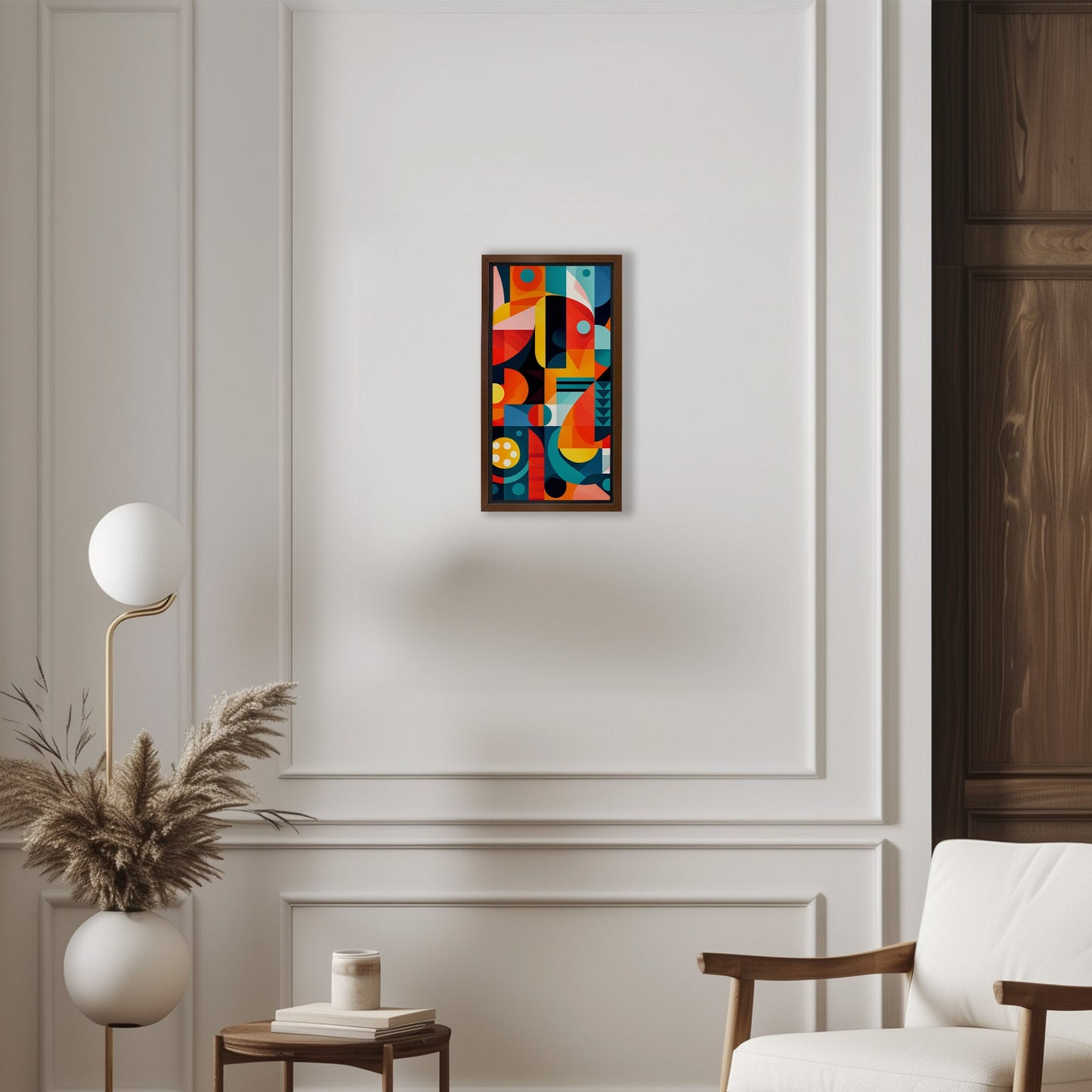 60's Era Modern Geometric Abstract Art - Vivid Prism