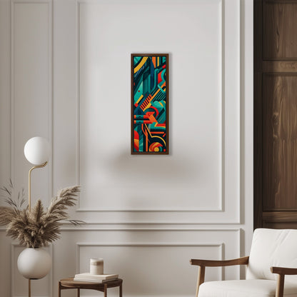 Bold graphic pattern wall art inspired by modern design - Vibrant Abstraction