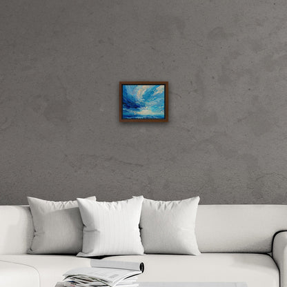 Elevate your space with this mesmerizing - Vibrant Abstract Ocean Brushstroke Art