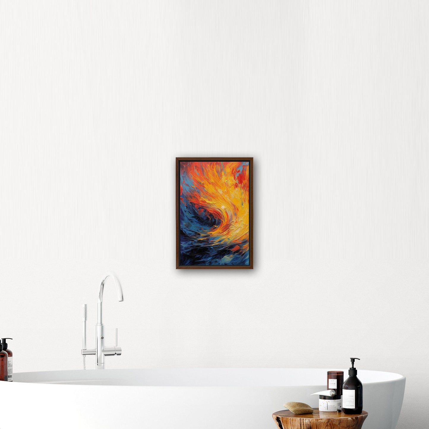 Fiery abstract art with vibrant flames - Inferno Revived