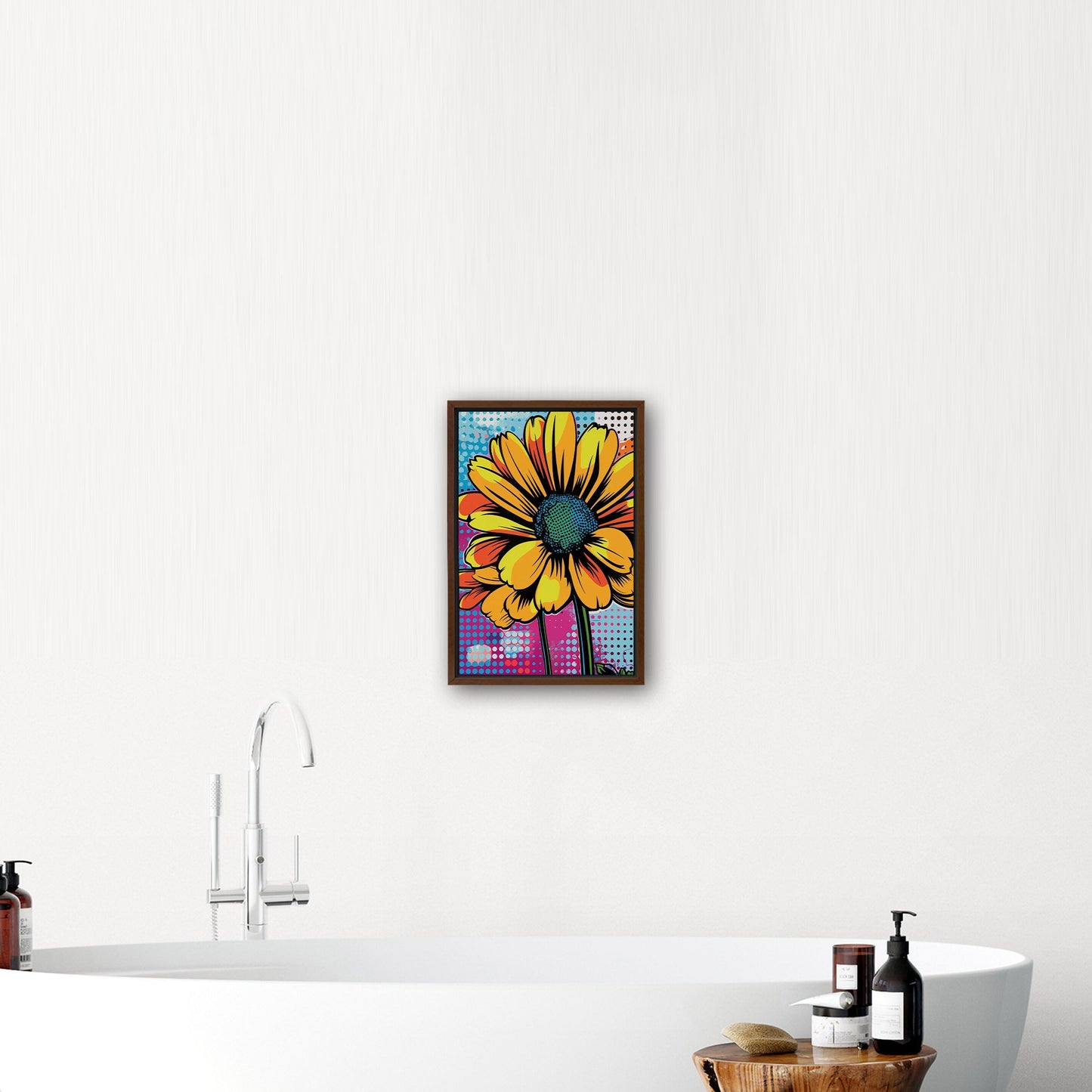 Vibrant Floral Pop Art -  Whimsical Floral Delight