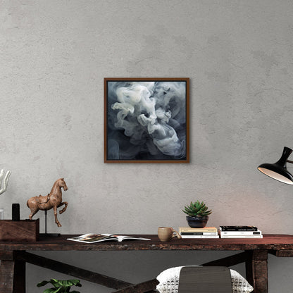 Photorealist Smoke in Grey and White - Ethereal Euphoria