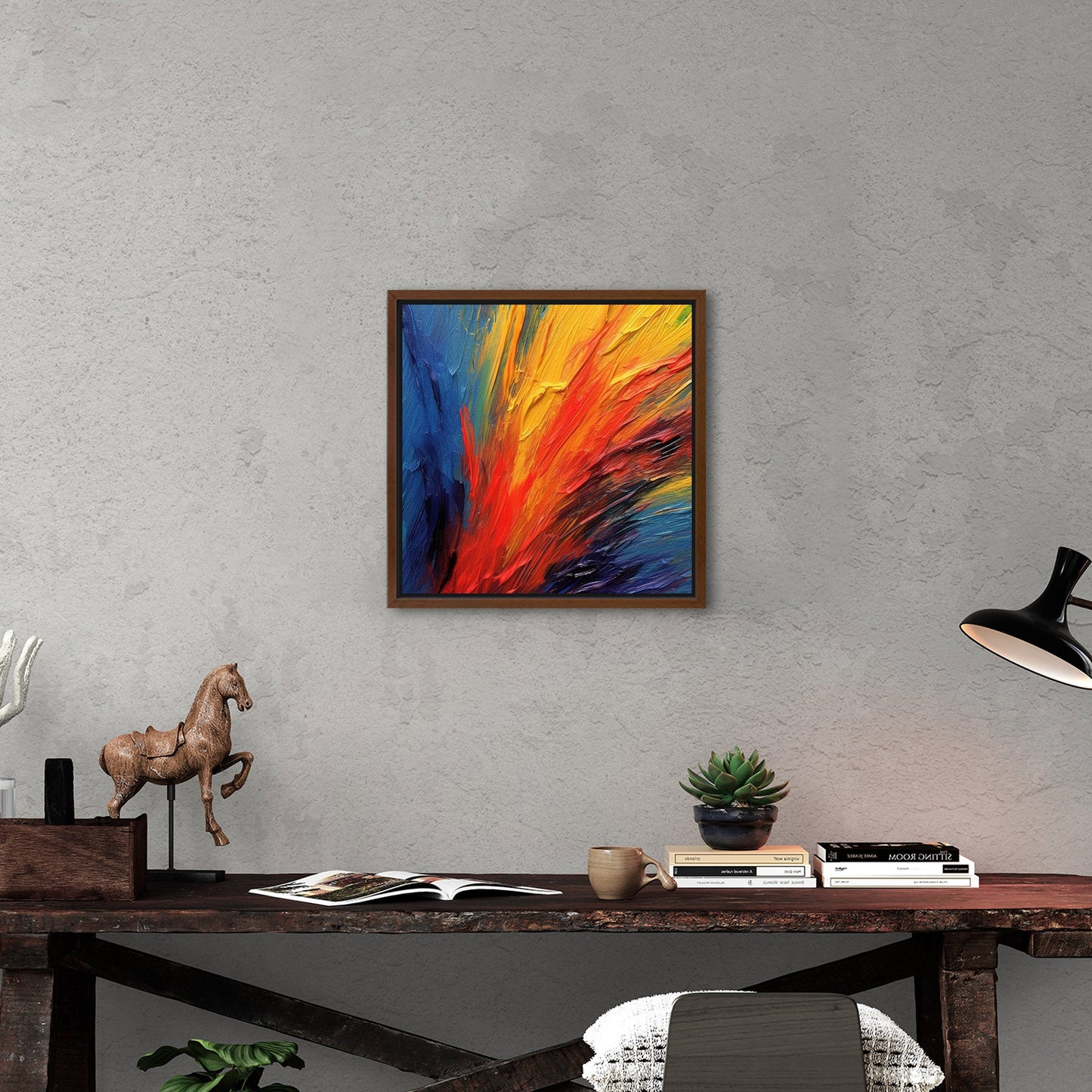 Vibrant oil pastel strokes, artistic textures, expressive abstract - Captivating Creativity