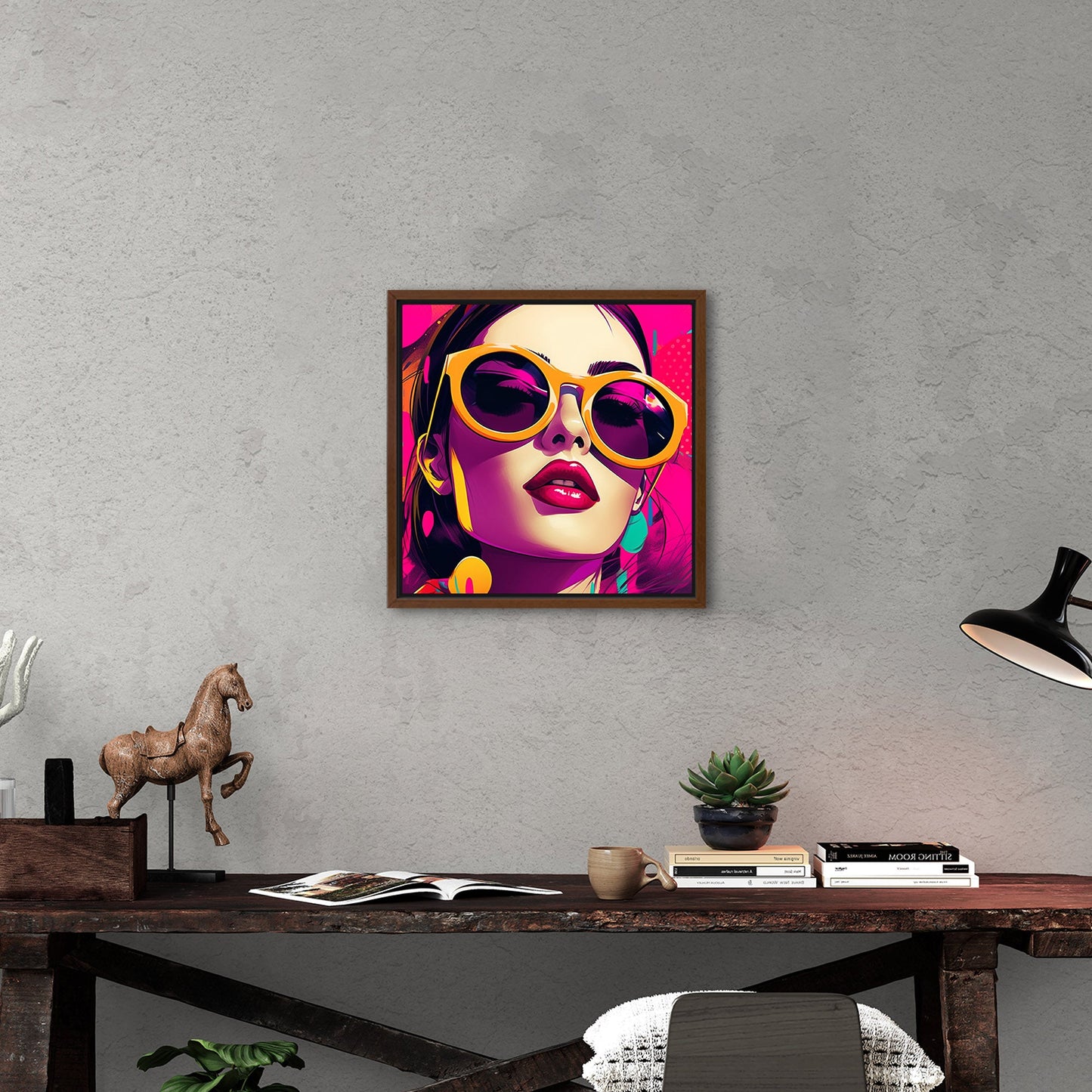 Pop Art Inspired Modern Render Portrait of a Woman - Power Pop: Bold Comic Chic Art