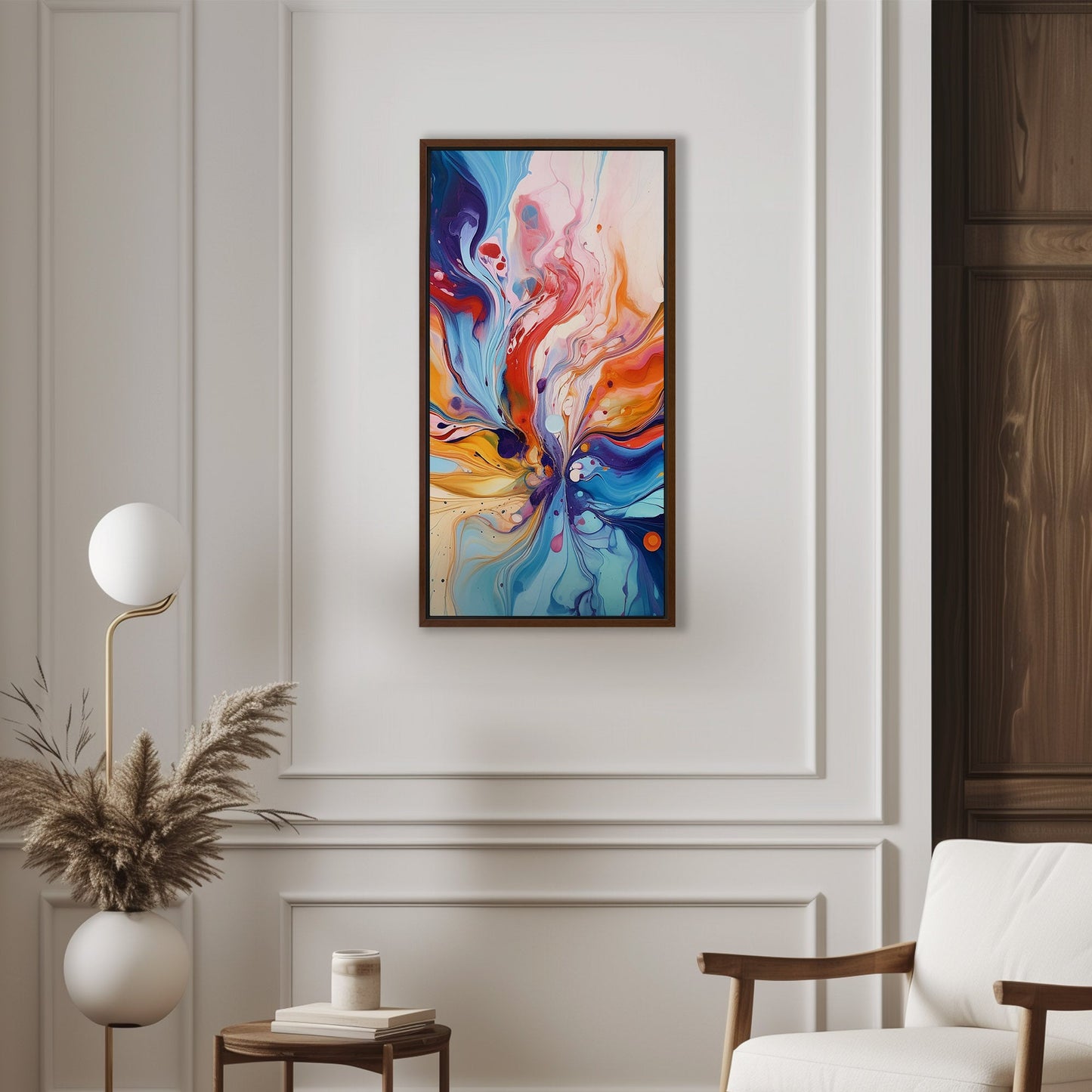 Colorful Abstract Splatter Painting - Colorful Movement