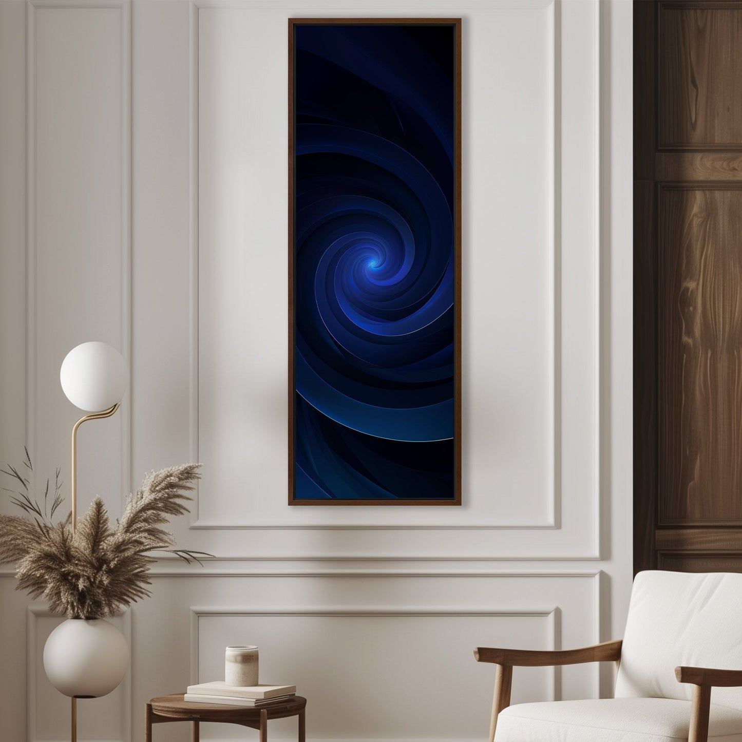 Black and Blue Vortex Digital Art - Ethereal Midnight