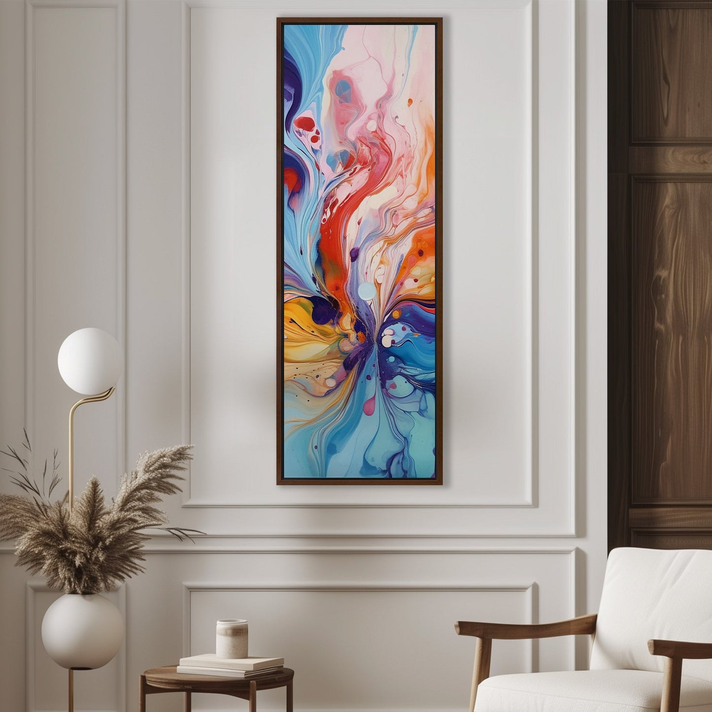 Colorful Abstract Splatter Painting - Colorful Movement