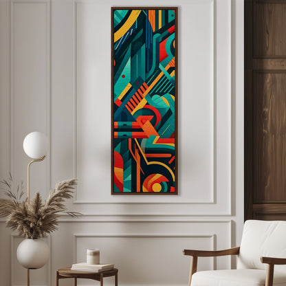 Bold graphic pattern wall art inspired by modern design - Vibrant Abstraction