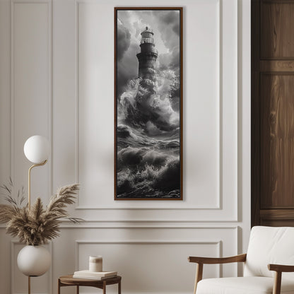 Highly detailed lighthouse wall art - Serene Coastal Dream