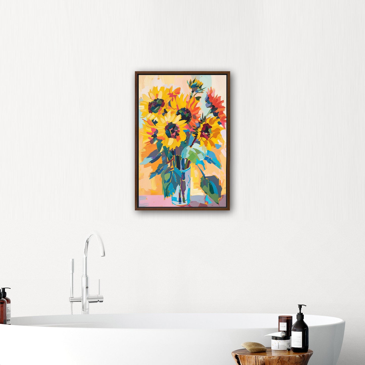 Vibrant sunflower masterpiece - Artistic Serenity