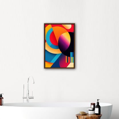 Vibrant, geometric abstract art - Bold Fusion of Colors