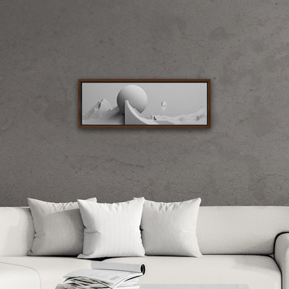 Minimal Monochrome Abstract Digital Render -  Sleek Elegance