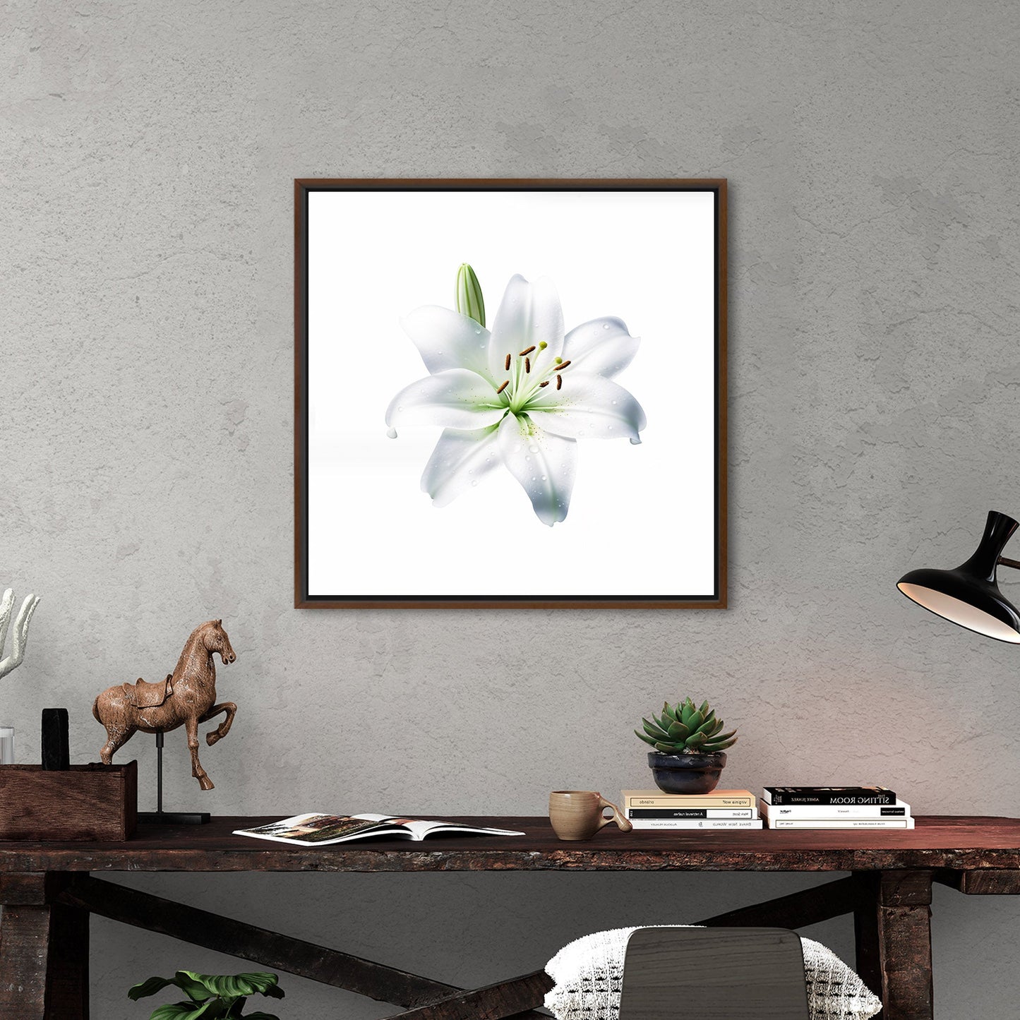 Elegant white lily, beauty, purity, floral - Tranquil Lily Dream