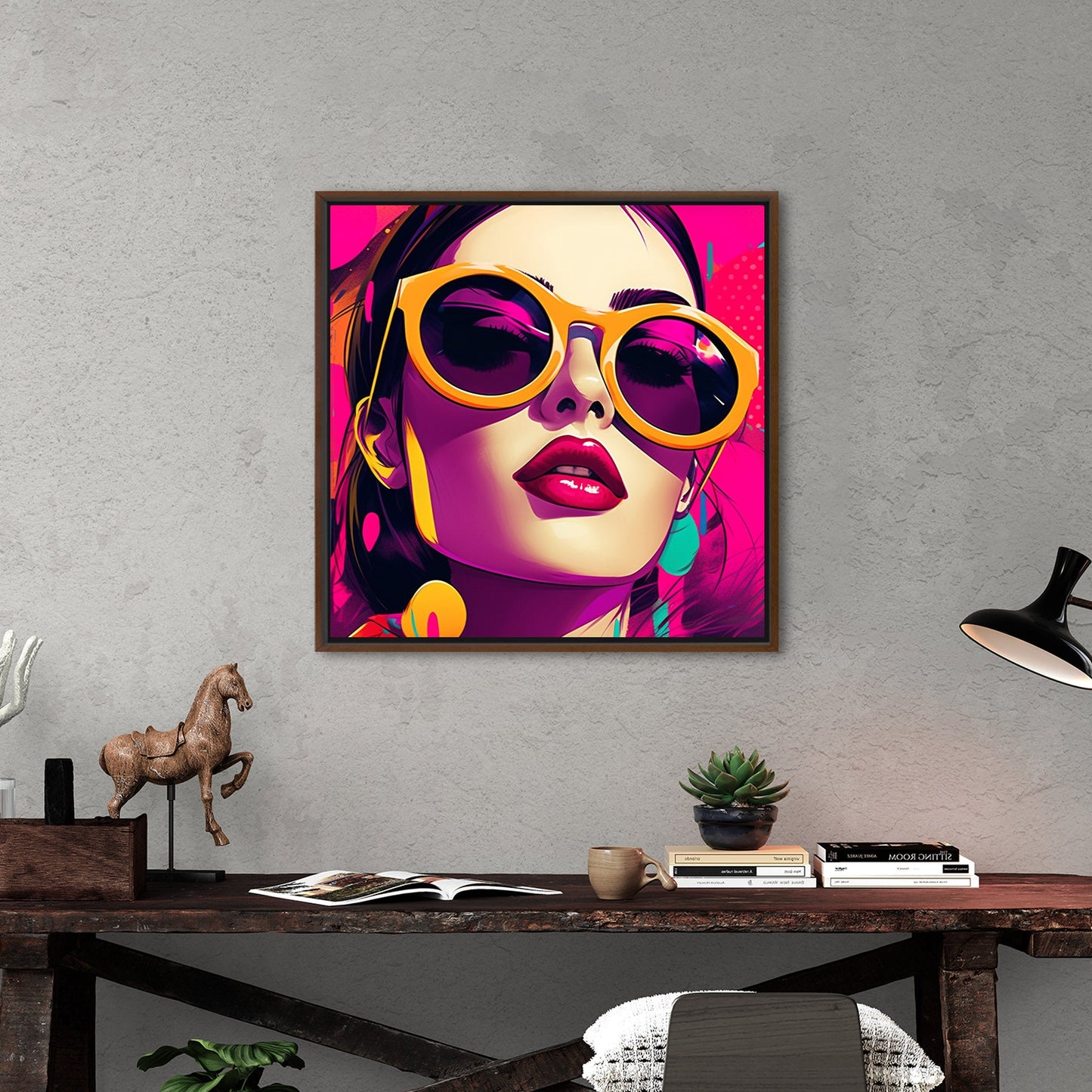 Pop Art Inspired Modern Render Portrait of a Woman - Power Pop: Bold Comic Chic Art