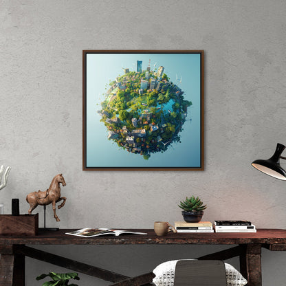 Enhance any room with Earth's view - Ethereal Exploration