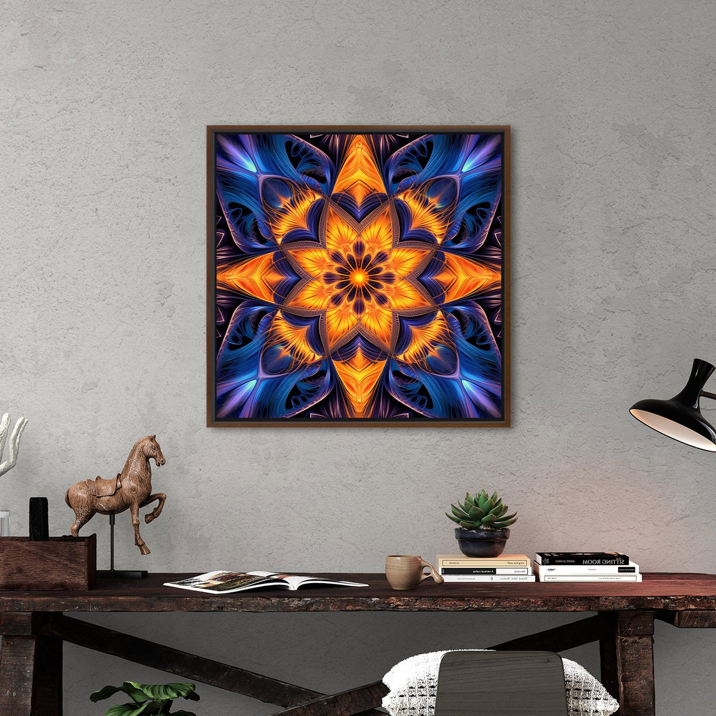 3D Symmetrical painting - Intricate Mathematical Patterns