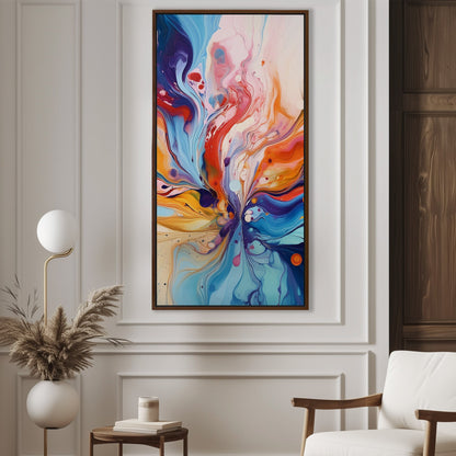 Colorful Abstract Splatter Painting - Colorful Movement