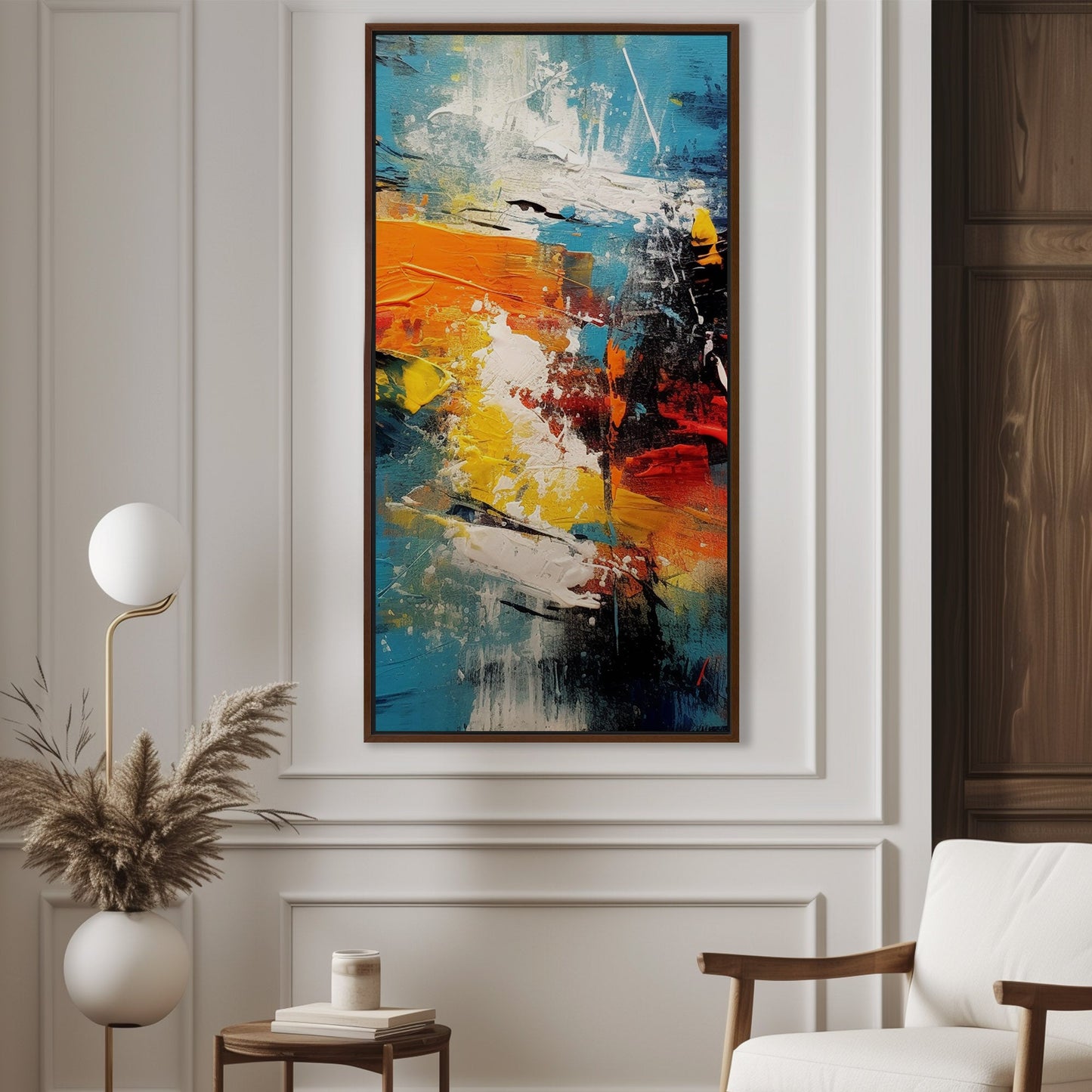 Abstract Oil Painting - Vibrant Energy: Embrace the Abstract