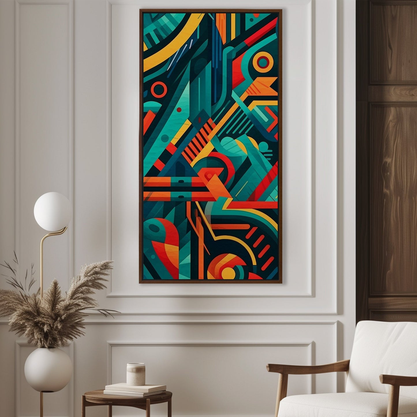 Bold graphic pattern wall art inspired by modern design - Vibrant Abstraction